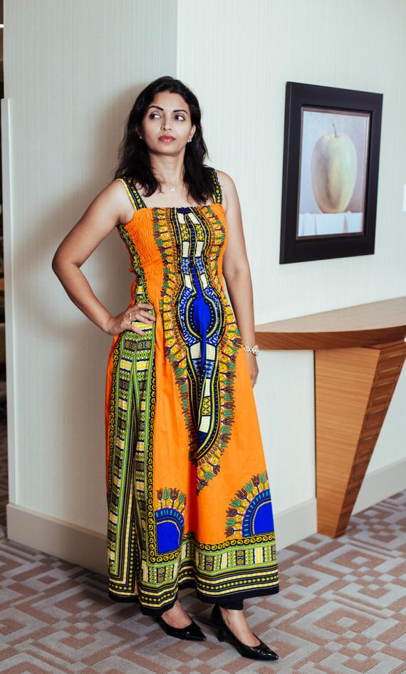 Elastic bust African Summer Dress